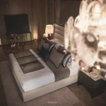 Master bedroom interior at The Hypercar Sanctuary by MEPITREE